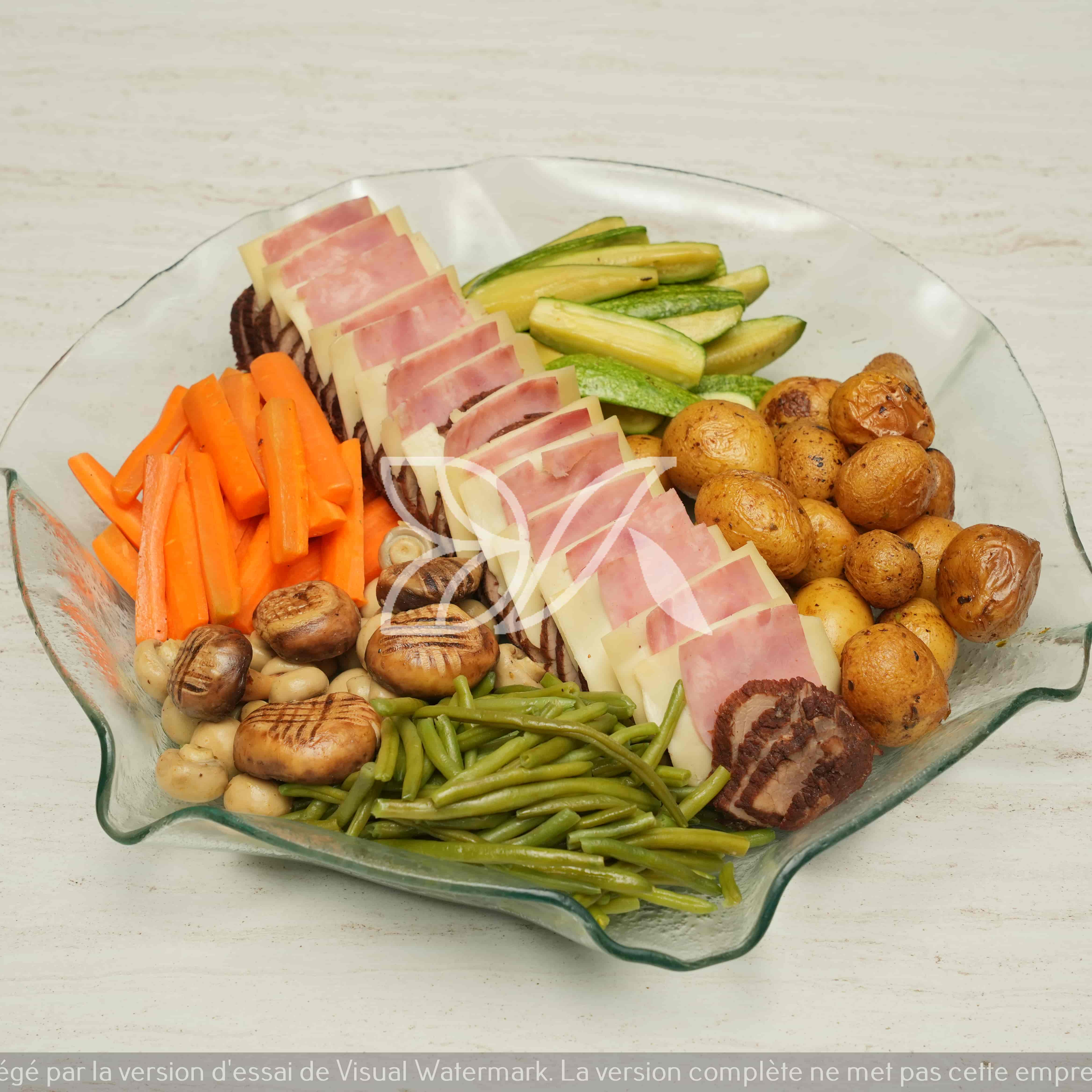 Roast beef with vegetables